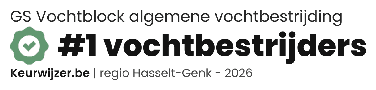 Keurwijzer.be: GS Vochtblock #1 vochtbestrijders regio Hasselt-Genk 2026